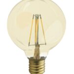 ACK AB48-00420 4W E27 2200K Sarı G125 Led Rustik Ampul
