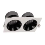 ACK AD10-02600 2X18W 3000K Günışığı Kare Downlight Sıva Altı Led Spot